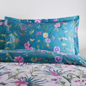 Fleur Blue Oxford Pillowcase