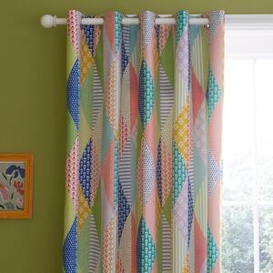 Joy Patchwork Blackout Eyelet Curtains