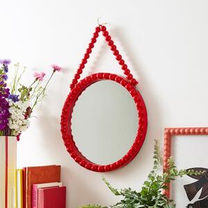 Bobbin Round Hanging Wall Mirror