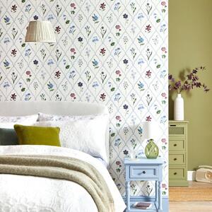 Botanical Trellis Multi Wallpaper