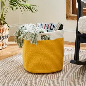 Square Fabric Rope Storage Basket