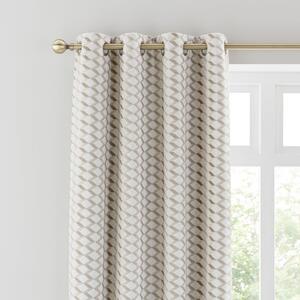 Arbour Cut Velvet Eyelet Curtains