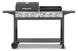 Tower Goucho Gas BBQ & Plancha, Black Steel