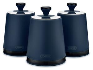 Tower Sera Set of 3 Canisters Midnight Blue