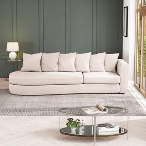 Blake Curved Arm Scatter Back Soft Texture Corner Chaise