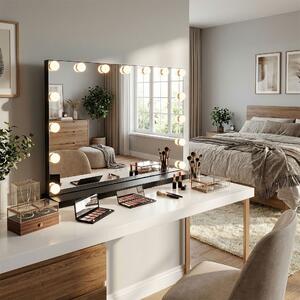Mirror LED HOLLYWOOD Black 80x60