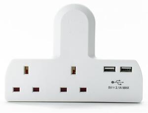 Status 2 Way Cable Free Socket with 2 x USB