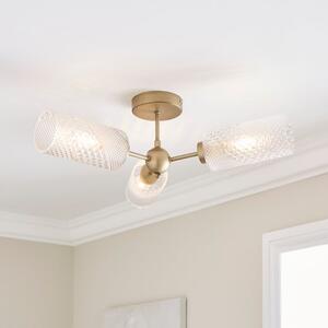 Christie 3 Light Semi Flush Ceiling Light