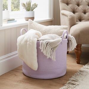 Large Fabric Rope Storage Basket