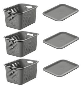 SmartStore Recycled Set of 3 13L Storage Baskets