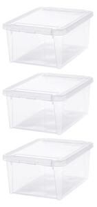 SmartStore Home 14L Set of 3 Boxes, Clear