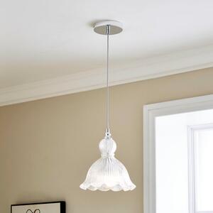 Fleur Vintage Frill Glass Pendant Light