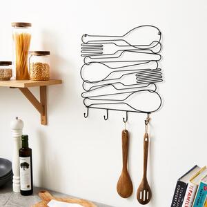 Utensils Wall Art with Hooks