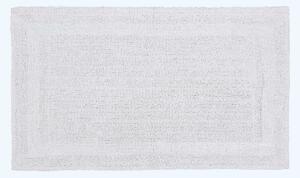 Homescapes Luxury Reversible White 100% Cotton Bath Mat, 50 x 80 cm, Machine Washable, Super Absorbent, Soft and Hand-Tufted, Eco Friendly