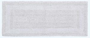 Homescapes Luxury Reversible White 100% Cotton Bath Mat Runner, 40 x 100 cm, Machine Washable, Super Absorbent, Soft and Tufted, Eco Friendly