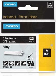 Laminated Tape for Labelling Machines Dymo ID1-19 White Black 19 mm x 5,5 m