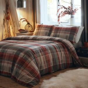 Dreams n Drapes Lodge Connolly Check Duvet Cover and Pillowcase Set