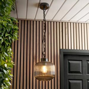 Riley Ribbed Industrial Adjustable Pendant Light