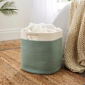 Square Fabric Rope Storage Basket