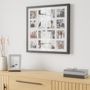 Square Grey Multi Photo Frame