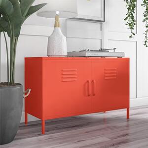 Drake 2 Door Metal Low Cabinet