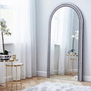 Glam Gem Edge Arched Full Length Leaner Mirror