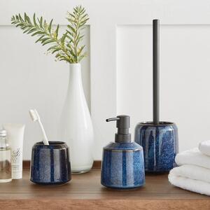 Blue Glaze Bathroom Accessories Set