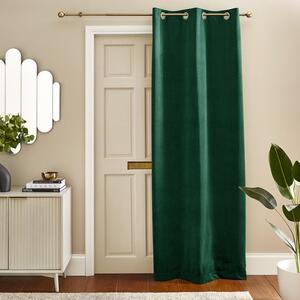 Recycled Velour Thermal Eyelet Door Curtain