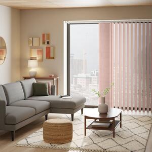 Stripe Cordless Pink Vertical Blind