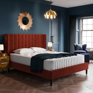 Alara Pleated Velvet Bed Frame