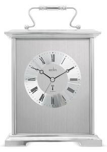 Acctim Althorp Mantel Clock Quartz Polished Metal Carriage Clock