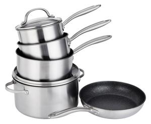 Prestige Scratch Guard Non-Stick Stainless Steel 5 Piece Pan Set