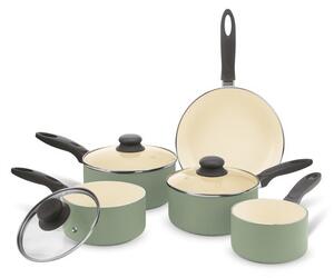 Brabantia Non-Stick Aluminium Sage 5 Piece Pan Set