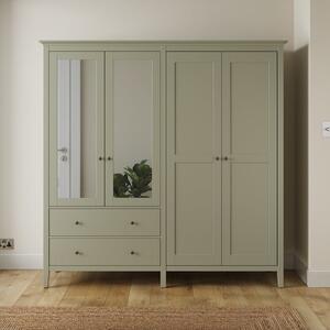 Lynton Mirrored 4 Door Wardrobe