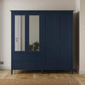 Lynton Mirrored 4 Door Wardrobe