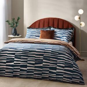 HÖEM Piper Cotton Rich Dusk Duvet Cover & Pillowcase Set