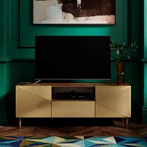 Imara Wide TV Unit, Mango Wood for TVs up to 55"