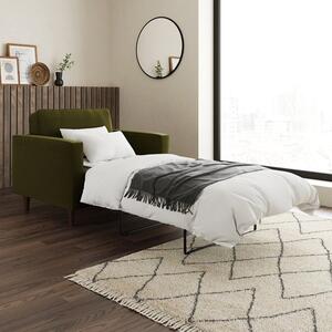 Zoe Velvet Snuggle Single Sofa Bed