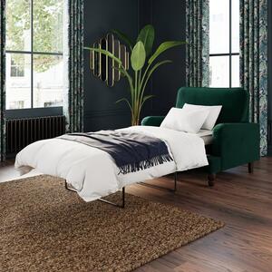 Beatrice Matte Velvet Snuggle Single Sofa Bed