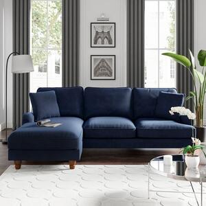 Beatrice Matte Velvet Corner Chaise