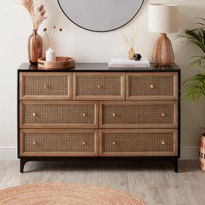 Franco 7 Drawer Chest, Black