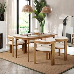 Karla 4-6 Seater Rectangular Extendable Dining Table