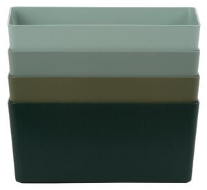 Wham Studio Set of 4 Plastic Storage Basket 4.02 Green