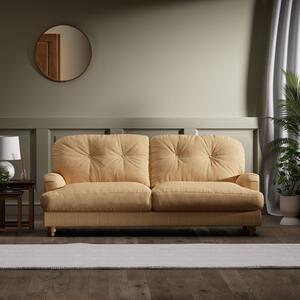 Martha Faux Linen 3 Seater Sofa