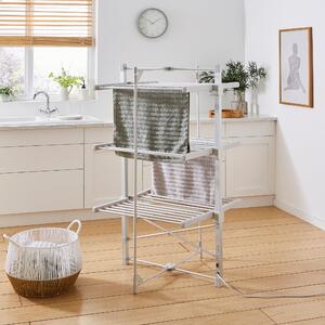 Extra Large 3 Tier Square Heated Airer Grey