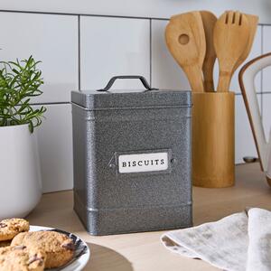 Industrial Biscuit Tin Grey