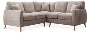 Ada Chenille 5 Seater Large Corner Sofas | Modern Grey Green Gold Blue & Pink Living Room Settee | Fabric Corner Lounge Couch Roseland Furniture UK