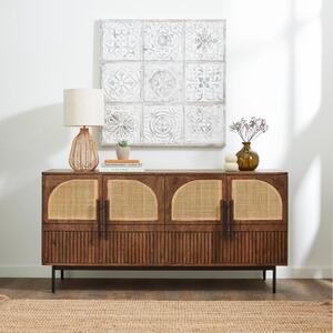 Mila Large Sideboard, Dark Mango Wood