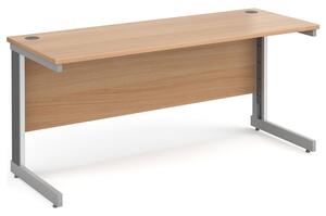 All Beech Deluxe Narrow Rectangular Desk, 160wx60dx73h (cm)
