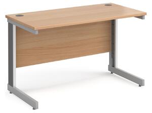 All Beech Deluxe Narrow Rectangular Desk, 120wx60dx73h (cm)